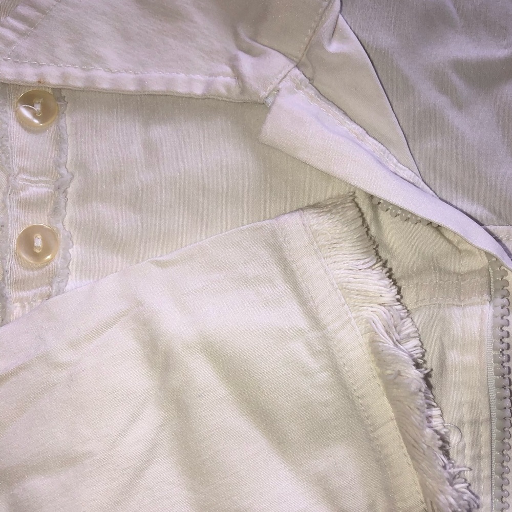 White cropped utility  jacket - Picture 5 of 8
